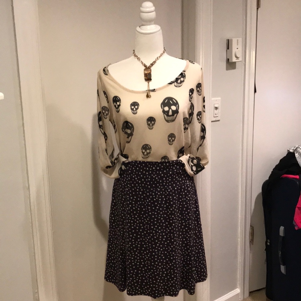 Alexander McQueen inspired Skull blouse